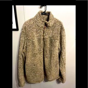 XXL Brown Sherpa pull over